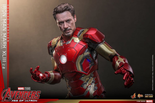 Avengers: Age of Ultron Movie Masterpiece Diecast Action Figure 1/6 Iron Man Mark XLIII (2.0) (Delux 9