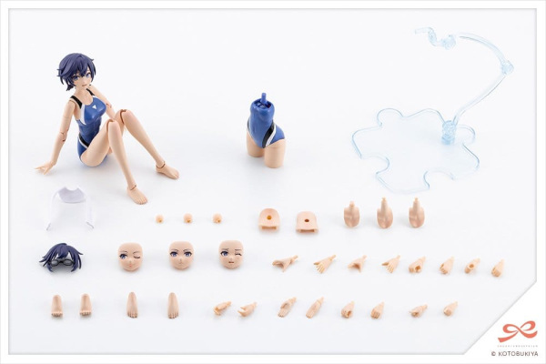 Sousaishojoteien Plastic Model 1/10 Rui Saotome Touou High School Competitive Swimsuit 16 cm 11