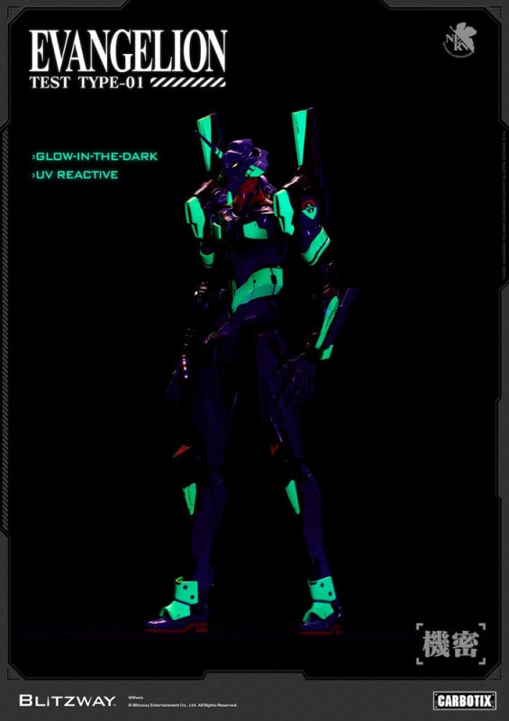 Evangelion Carbotix Action Figure Evangelion Unit-01 Test Type (DX Ver.) 33 cm 13