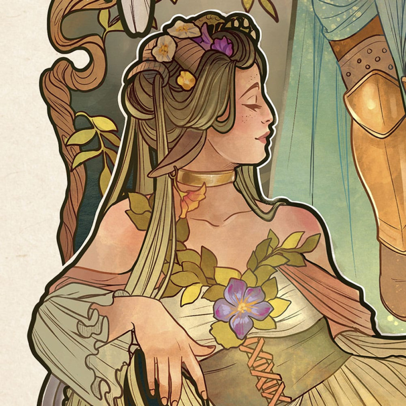 Critical Role Art Print Ashley Johnson: 10th Anniversary Art Nouveau Illustrations 46 x 28 cm - unfr 5