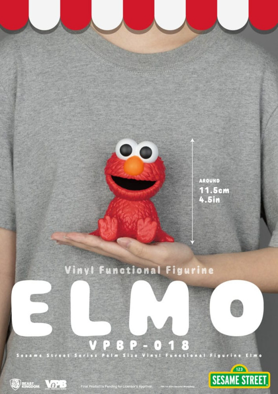 Sesame Street Piggy Vinyl Bank Elmo 12 cm 3