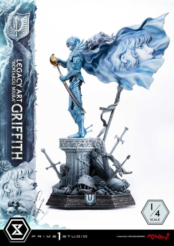 Berserk Legacy Art "Kentarou Miura" Statue 1/4 Griffith Bonus Version 93 cm 11