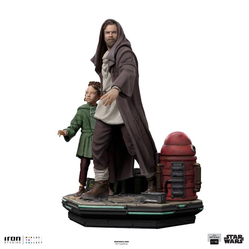 Star Wars Obi-Wan Kenobi: Obi-Wan & Young Leia 1/10 Deluxe Art Scale Statue - Iron Studios