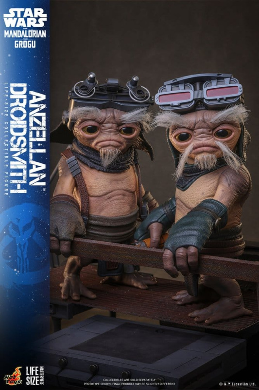Star Wars: The Mandalorian & Grogu Life-Size Figure Anzellan Droidsmith 27 cm 12