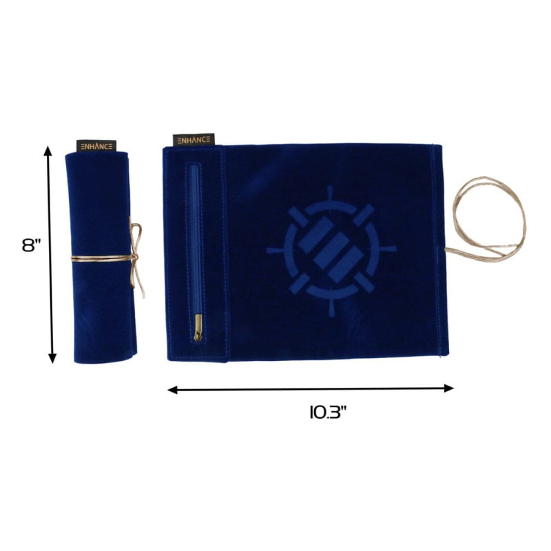 Enhance Tabletop Roll on a Scroll Bag with Dice Blue 1