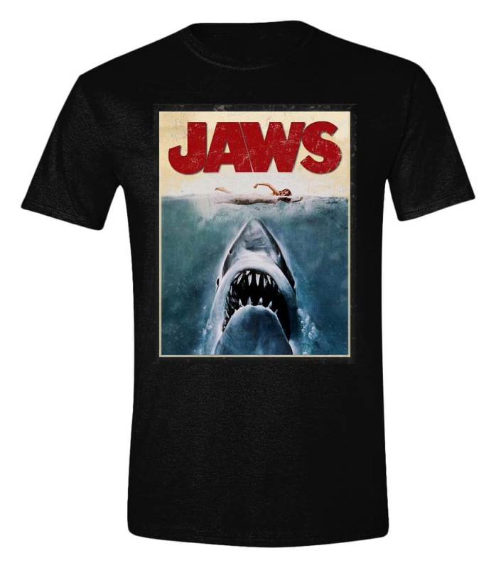 Jaws T-Shirt Poster Size M