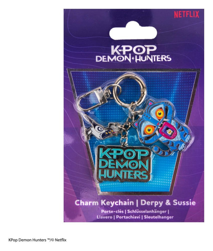 KPop Demon Hunters Charm Keyring Derpy & Sussie 2