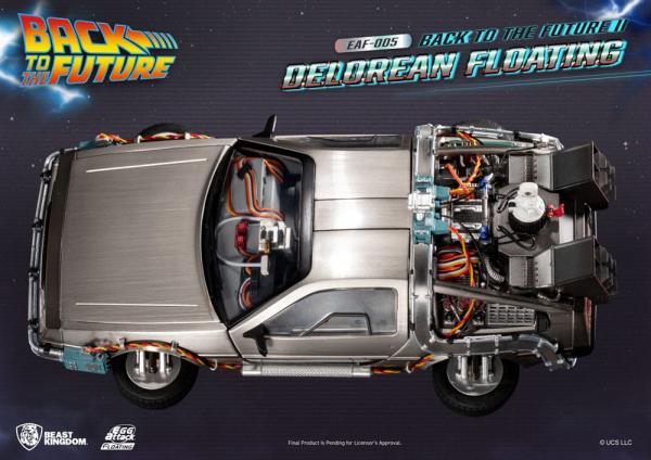 Back to the Future Egg Attack Floating Statue Back to the Future II DeLorean Standard Version 20 cm