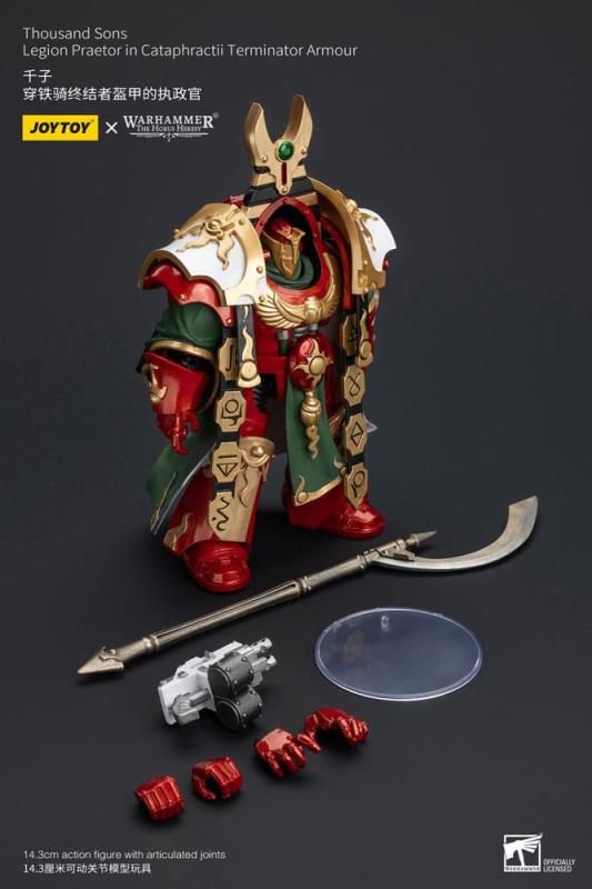 Warhammer The Horus Heresy Action Figure 1/18 Thousand sons Legion Praetor in Cataphractii Terminato