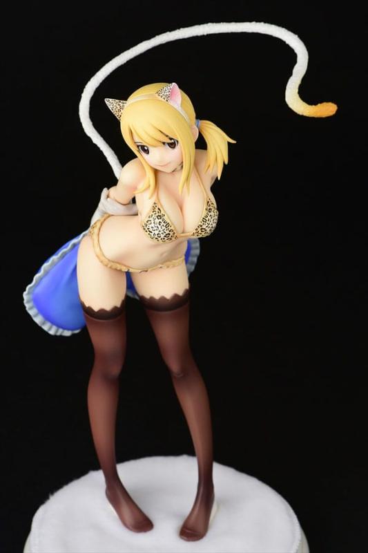 Fairy Tail Statue 1/6 Lucy Heartfilia - Leopard print CAT Gravure_Style 25 cm 5