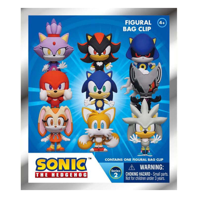 Sonic - The Hedgehog 3D PVC Bag Clips Series 2 Display (24) 2