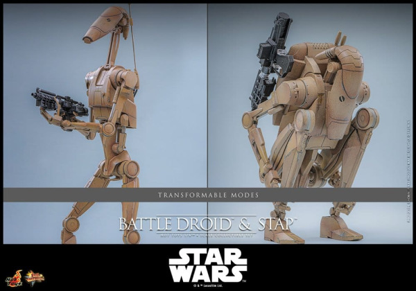 Star Wars: The Phantom Menace Movie Masterpiece Action Figure Set 1/6 Battle Droid & STAP 32 cm 13
