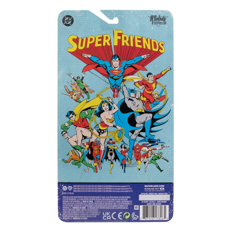 DC Retro Super Friends Action Figure Jayna & Gleek (Red Platinum Edition) 15 cm 8