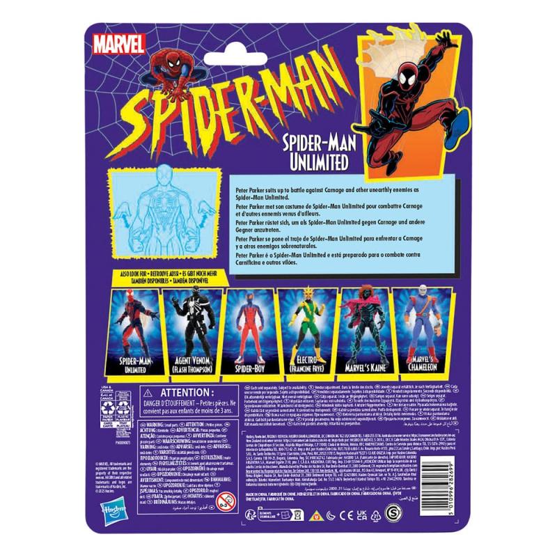 Spider-Man Marvel Legends Retro Action Figure Spider-Man Unlimited 15 cm 6