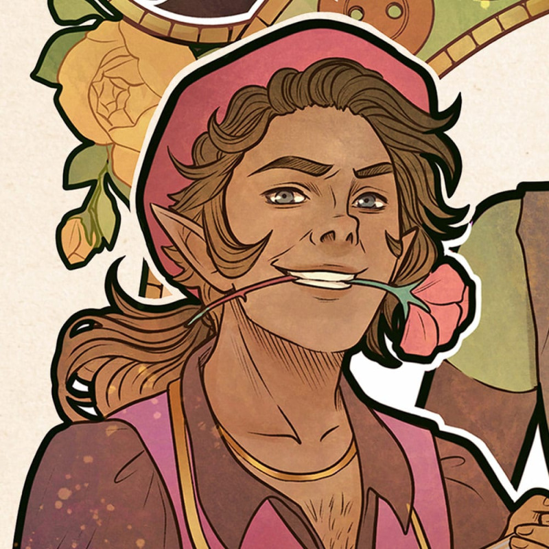 Critical Role Art Print Sam Riegel: 10th Anniversary Art Nouveau Illustrations 46 x 28 cm - unframed 5