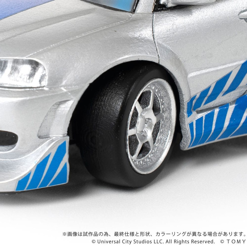 Fast & Furious Q-Village Vehicle with mini-figure Nissan Skyline GT-R (R34) 9 cm 4