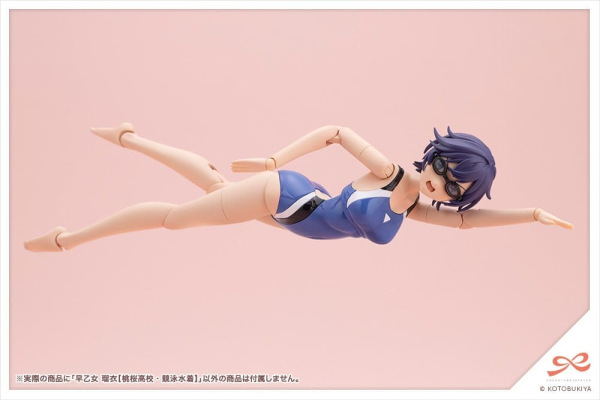 Sousaishojoteien Plastic Model 1/10 Rui Saotome Touou High School Competitive Swimsuit 16 cm 9