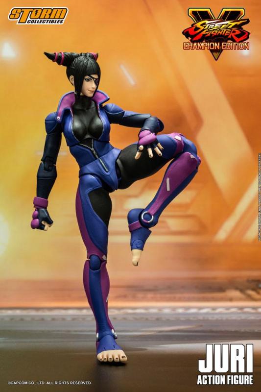 Street Fighter V Champion Edition: Juri Han 1/12 Action Figure - Storm Collectibles