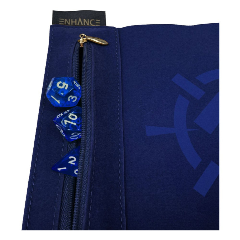 Enhance Tabletop Roll on a Scroll Bag with Dice Blue 4