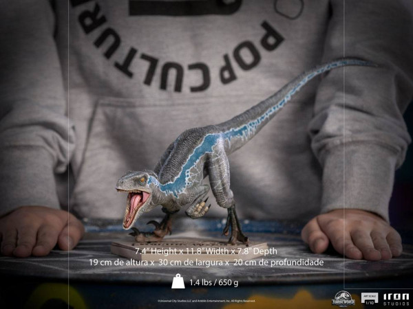 Jurassic World Fallen Kingdom Art Scale Statue 1/10 Blue 19 cm 7