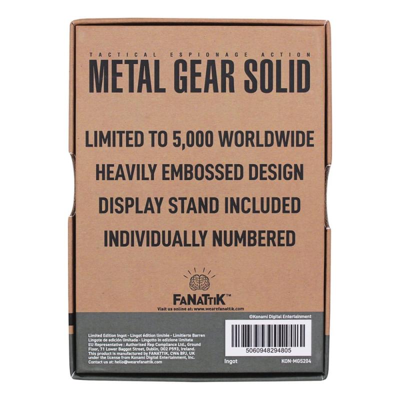 Metal Gear Solid 2 Ingot Snake Limited Edition 2