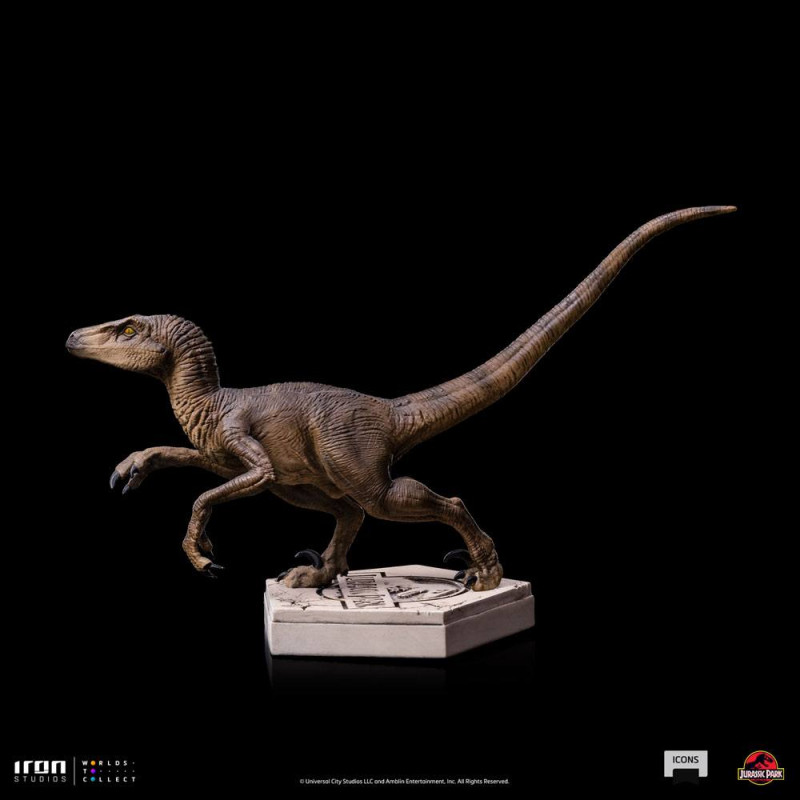 Jurassic World Icons Statue Velociraptor B 9 cm 3