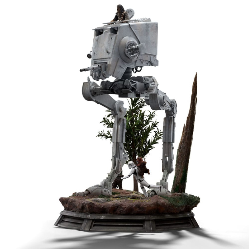 Star Wars Demi Art Scale Statue 1/20 AT-ST and Chewbacca 53 cm 14