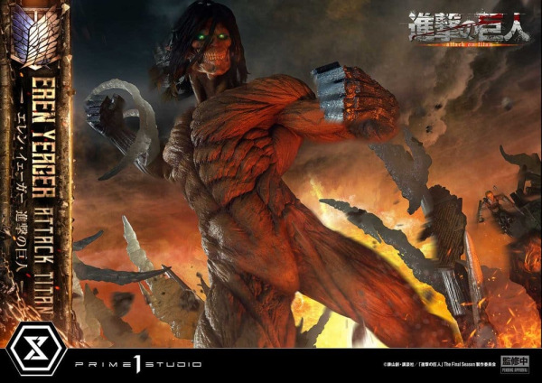 Attack on Titan (TV animation) Ultimate Diorama Masterline Statue Eren Yeager Attack Titan Bonus Ver 8