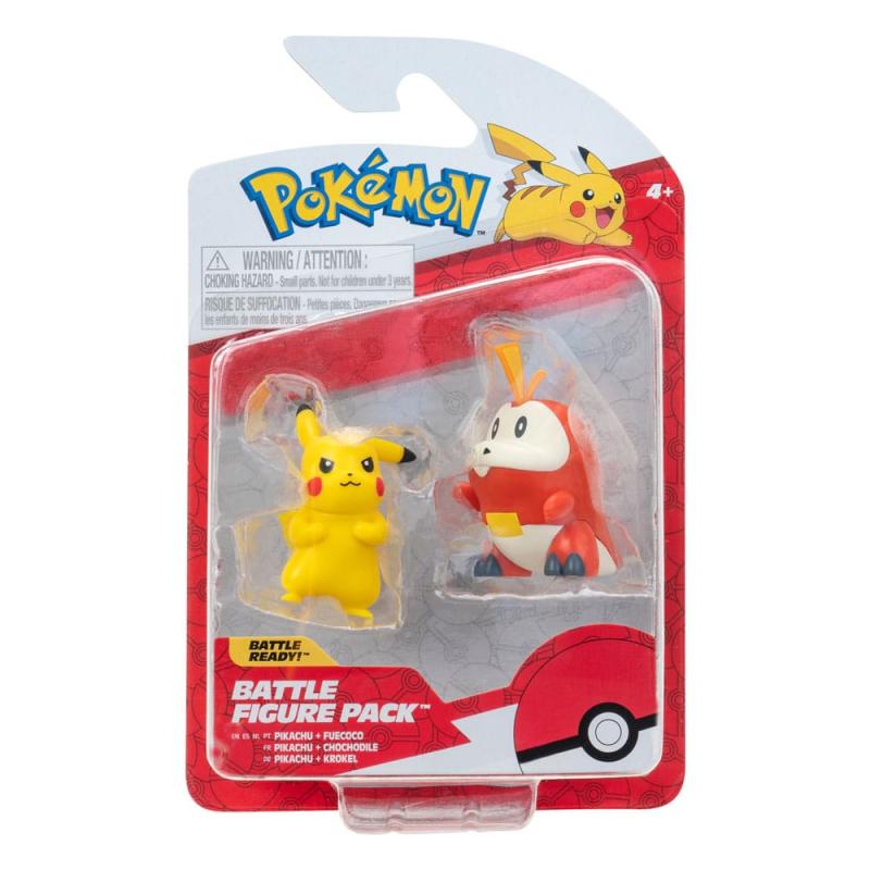 Pokémon Gen IX Battle Figure Pack Mini Figure 2-Pack Pikachu & Fuecoco 5 cm