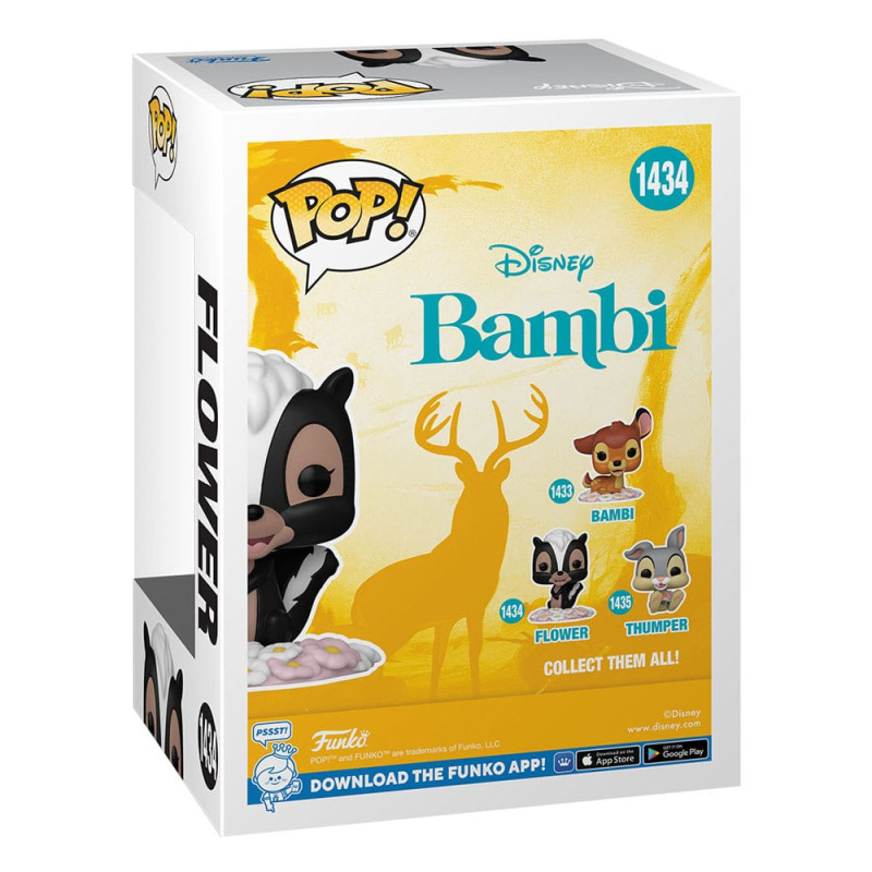 Bambi 80th Anniversary POP! Disney Vinyl Figure Flower 9 cm 1