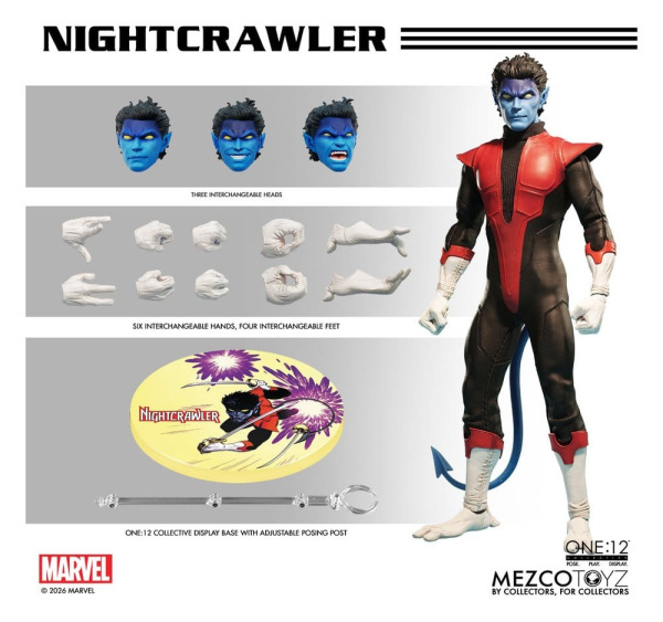 Marvel X-Men One:12 Collective Action Figure 1/12 Nightcrawler 16 cm 11