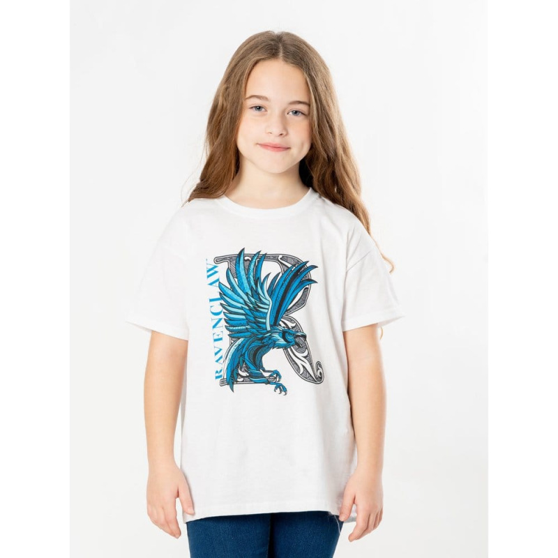 Harry Potter Kids T-Shirt Ravenclaw Mosaic Size 5-6 1
