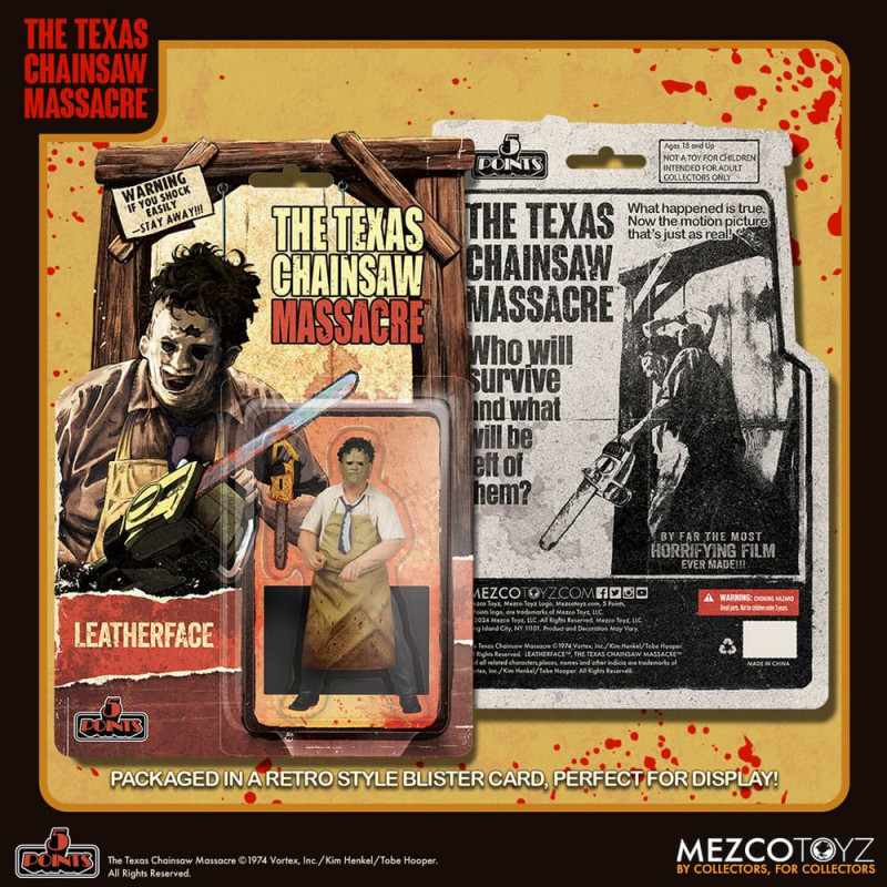 The Texas Chain Saw Massacre (1974) 5 Points Action Figure Leatherface 10 cm 6