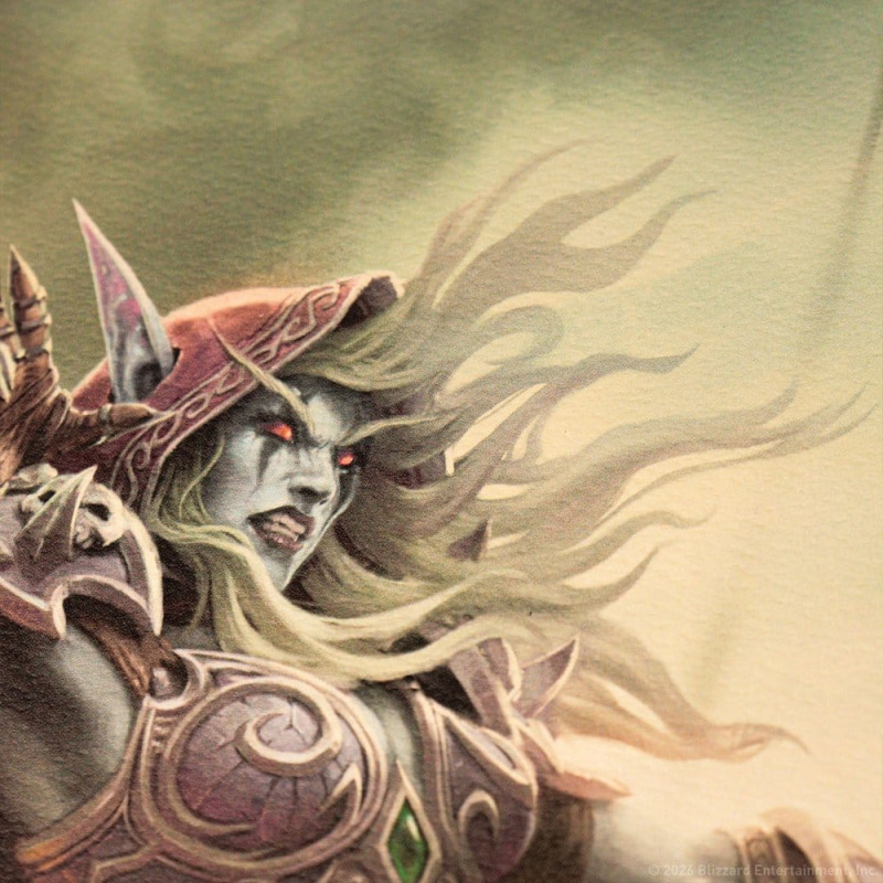 World of Warcraft Art Print Sylvanas vs Anduin Wrynn Limited Edition 42 x 30 cm 4