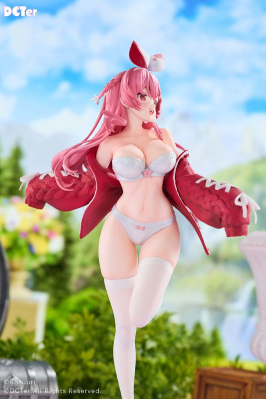 Rosuuri Original Character PVC Statue 1/7 White Rabbit Rosu Swimsuit Ver. 25 cm 3