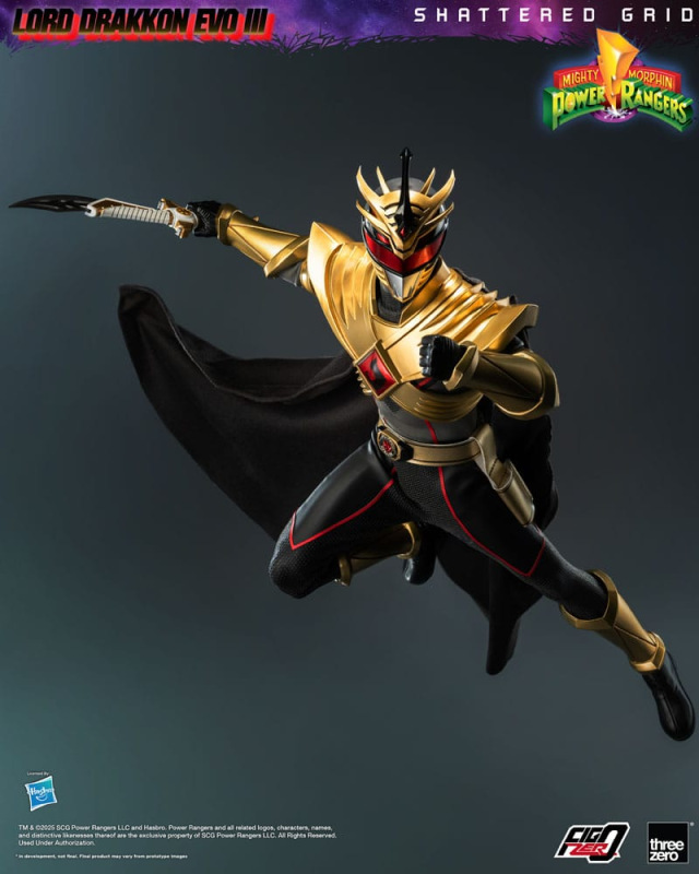Mighty Morphin Power Rangers Shattered Grid FigZero Action Figure 1/6 Lord Drakkon Evo III 30 cm 10