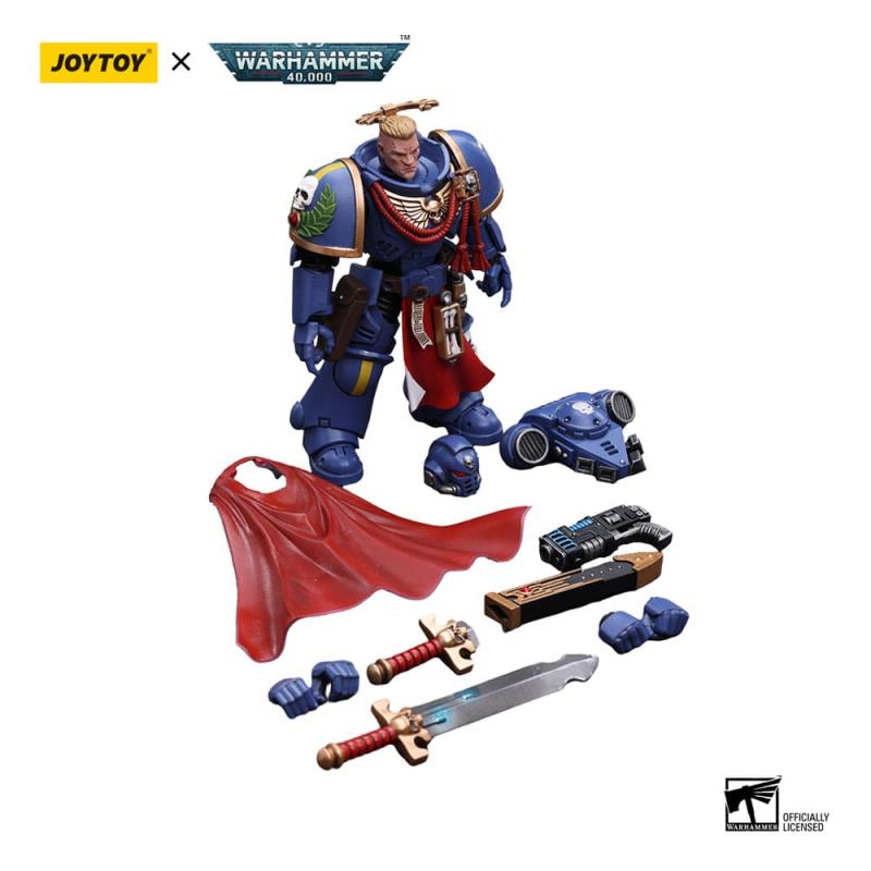 Warhammer 40k Action Figure 1/18 Ultramarines Primaris Captain with Power Sword and Plasma Pistol 12