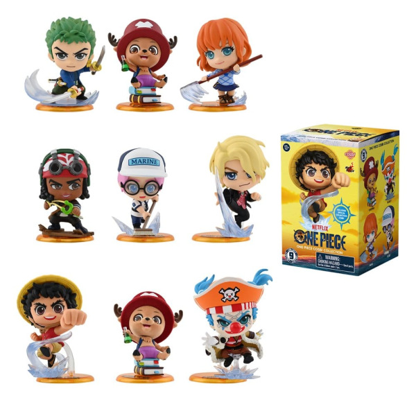 One Piece Cosbi Mini Figures 8 cm Blind Box Display (8)