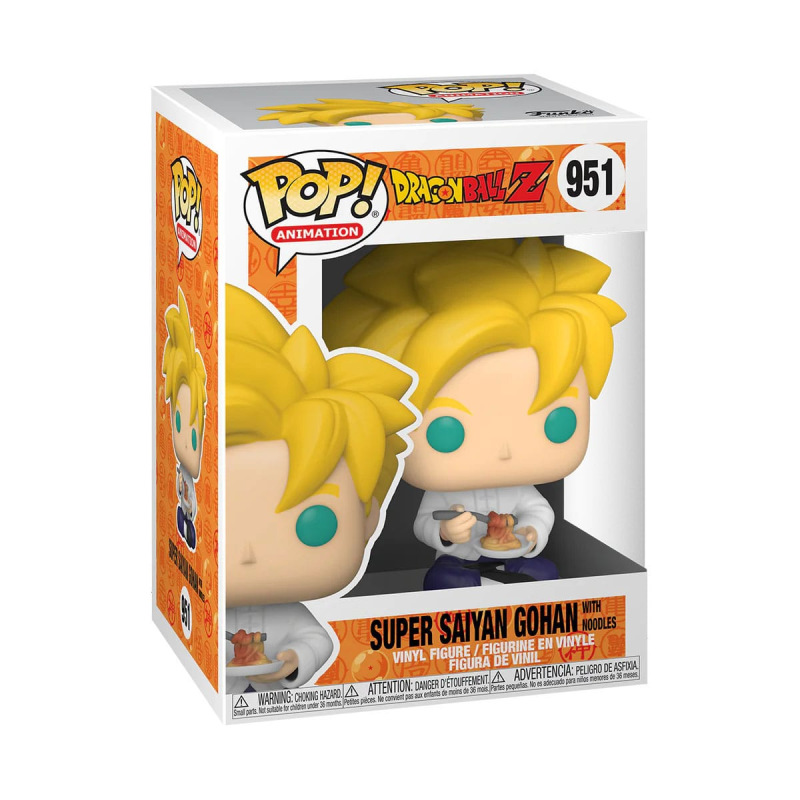 Dragon Ball Z POP! Animation Vinyl Figure Super Saiyan Gohan with Noodles 9 cm 1