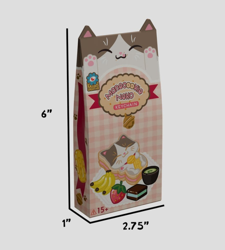 Manecookie Neko Silicone-Keychain S1 13 cm Blind Box Display (8) 5