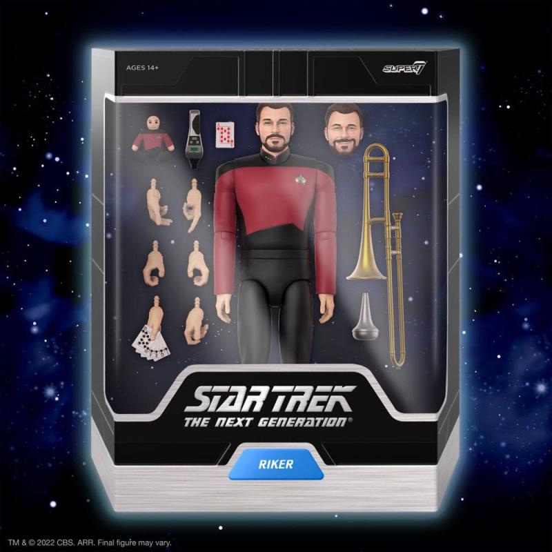 Star Trek The Next Generation: Commander Riker 18 cm Ultiamtes Action Figure - Super7