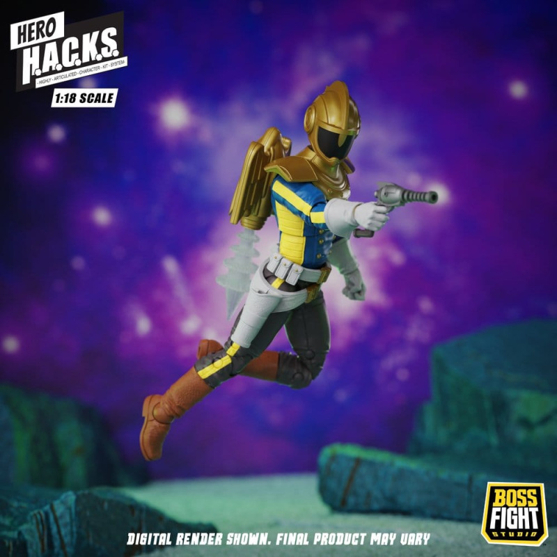 Hero H.A.C.K.S. Core Action Figure 1/18 Heroes and Villains Wave 1 Jett Steelblade: Stellar Knight o 8