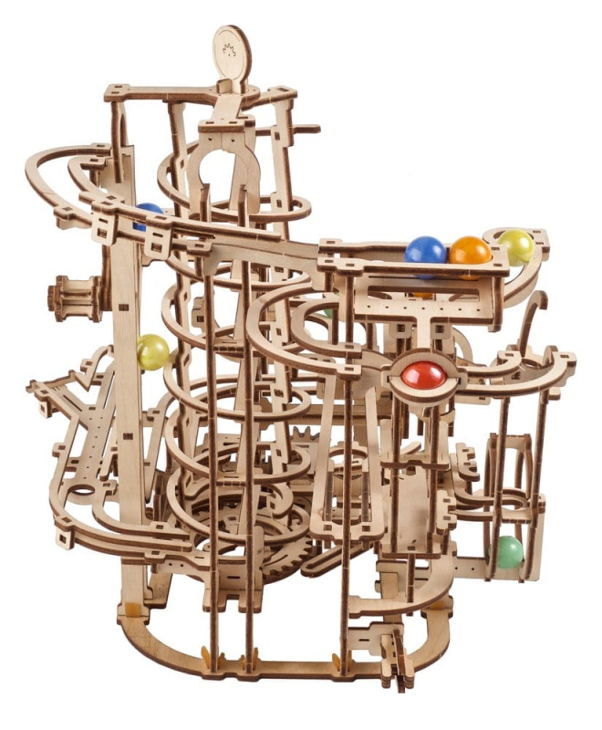 Ugears 3D Wooden Puzzle Marble Run Spiral Hoist 10