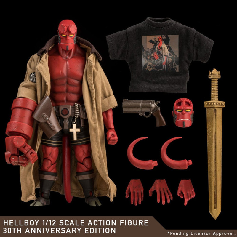 Hellboy Action Figure 1/12 Hellboy 30th Anniversary Edition 19 cm 8