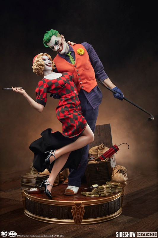 DC Comics Mythos Statue 1/5 The Joker and Harley Quinn: Lawless Love 41 cm 10