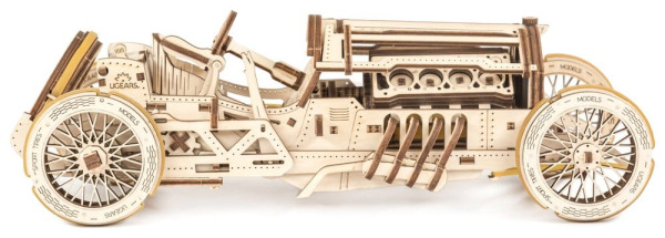 Ugears 3D Wooden Puzzle U-9 Grand Prix Car 5