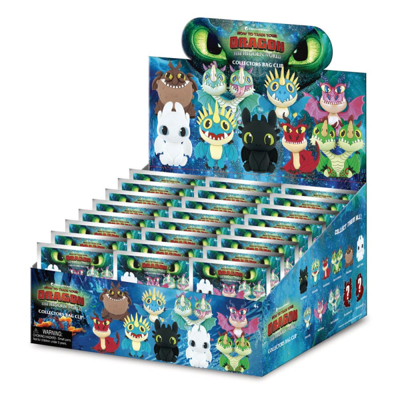 How to Train Your Dragon 3D PVC Bag Clips Series 1 Display (24) 2