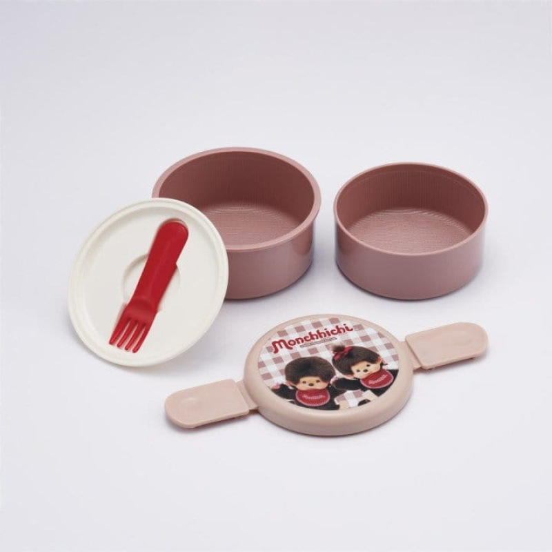 Monchhichi Two Layer Round Shape Lunch Box 1