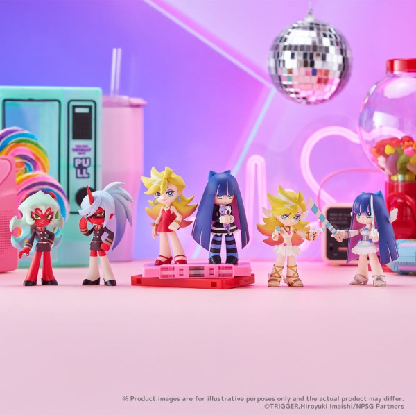 Panty & Stocking with Garterbelt PalVerse Mini Figures New Blind Box Display (6) 8