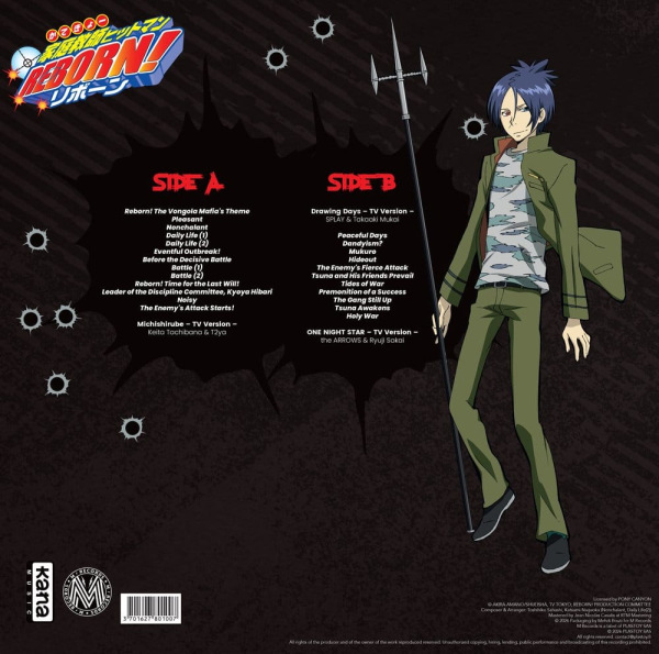 Hitman Reborn Original Soundtrack Vinyl 1
